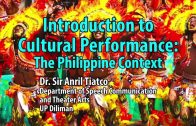 UP TALKS | Introduction to Cultural Performance: The Filipino Context