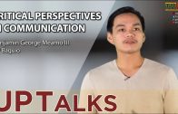 UP TALKS | Critical Perspectives in Communication