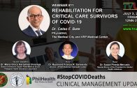 Webinar #11 | Rehabilitation for Critical Care Survivors of COVID19
