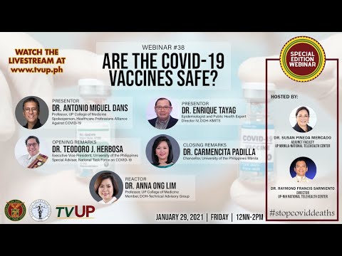 Webinar #38 | “Are the COVID-19 Vaccines Safe?”