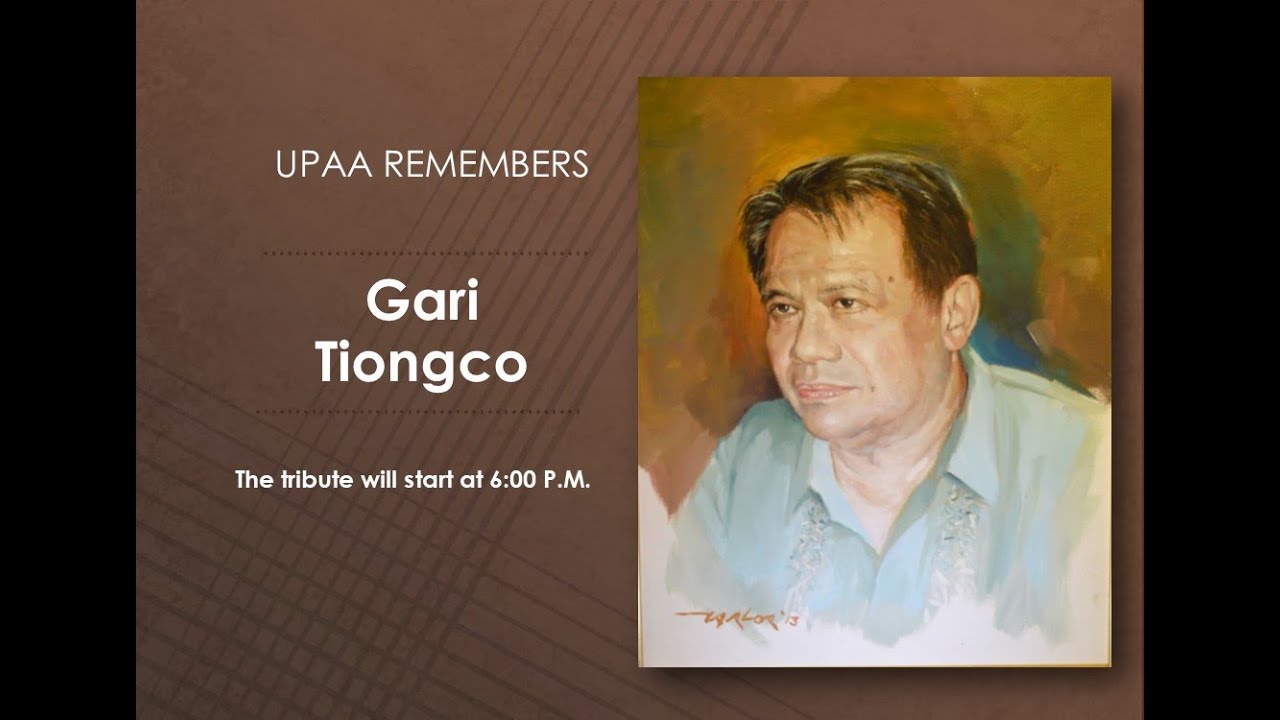 UPAA Remembers Gari Tiongco