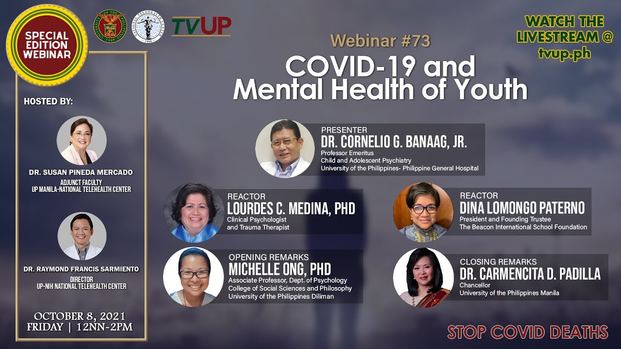 Webinar #73 | “COVID-19 and Mental Health of Youth”