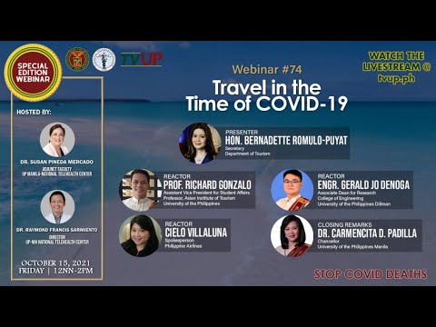 Webinar #74 | “Travel in the Time of COVID-19”