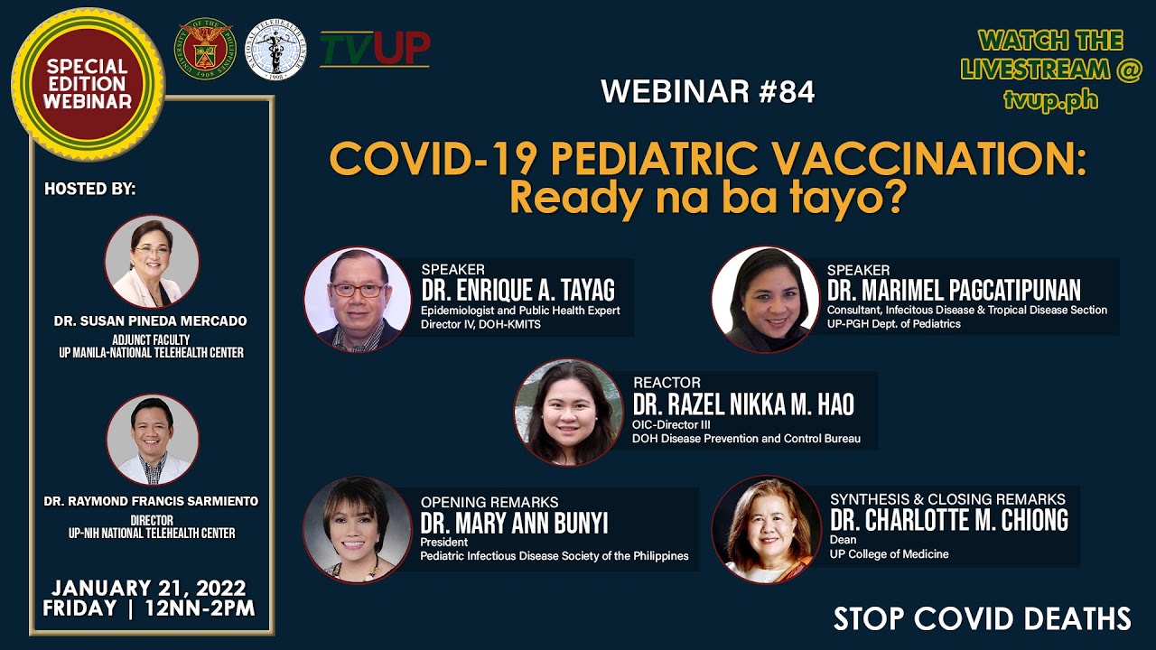Webinar #94 | “BATA, BATA, BAKUNADO KA NA BA? Pediatric Vaccination Updates”
